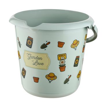 Buitinis kibiras Keeeper, 10 l, žalia sp.