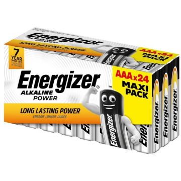  Elementai ENERGIZER AAA/LR3, 1,5V, 24 vnt.