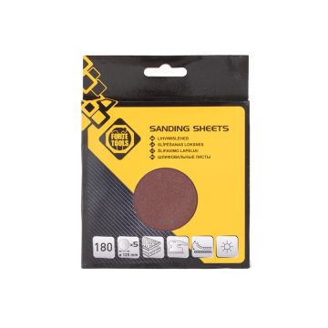 Šlifavimo diskas Forte Tools 180, Ø125 mm, 5 vnt.
