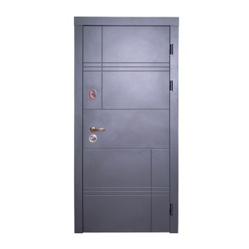 PLIENINĖS LAUKO DURYS GRANDE, PILKA, 860X2050X131 DEŠ