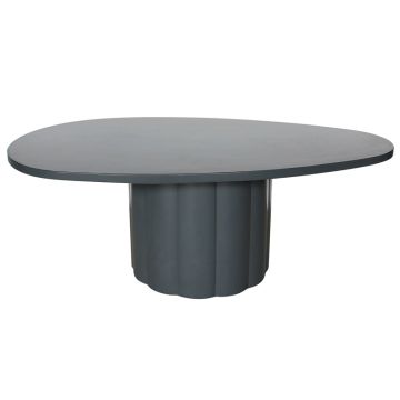 Lauko stalas Domoletti, juodas, 72 cm x 120 cm x 40 cm