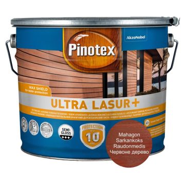 Medienos impregnantas Pinotex Ultra Lasur+raudon sp.,10l