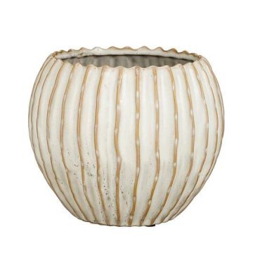 Gėlių vazonas Mica Jovi 1191569, keramika, Ø 22 cm, baltas