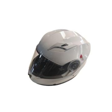 Motociklininko šalmas YM-925, XL (61-62 cm), balta