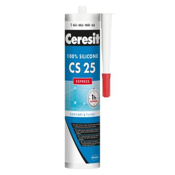 Hermetikas Ceresit CS25, 280 ml, WHITE