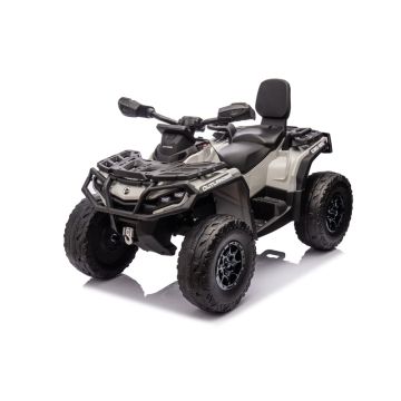 Vaikiškas elektrinis keturratis DK-CA005, juoda/pilka