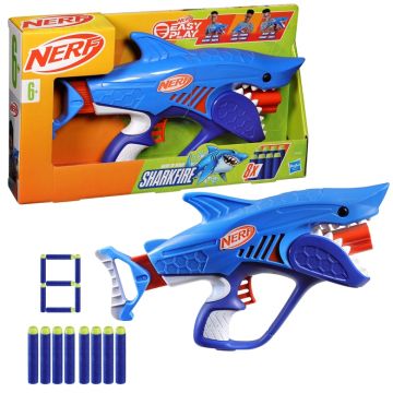 Žaislinis šautuvas su kulkomis Nerf BLASTER SHARKFIRE F8645
