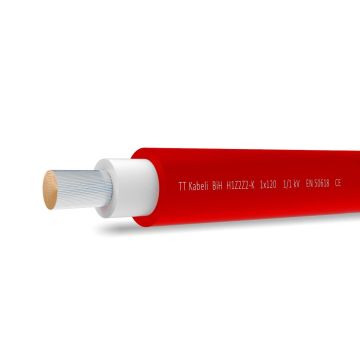 Kabelis saulės elektrinėms H1Z2Z2-K 1x4mm, raudonas