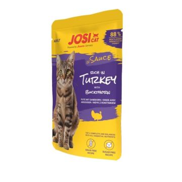 Šlapias kačių maistas Josera JosiCat In Sauce kalakut.85G