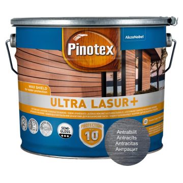 Medienos impregnantas Pinotex Ultra Lasur+ antracito sp.10l