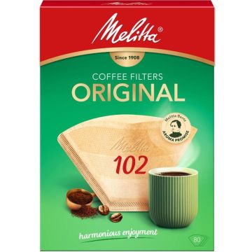 Kavos aparatų filtras Melitta Original 102/80, 80 vnt.