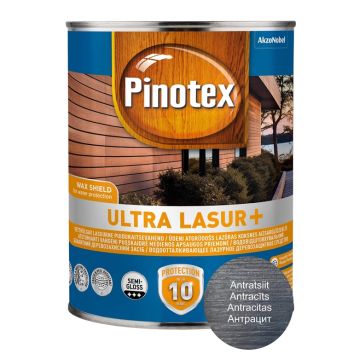 Medienos impregnantas Pinotex Ultra Lasur+, antracito 1 l