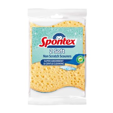 Kempinė valymui Soft Viscose Spontex 11X7X2.5cm 2vnt