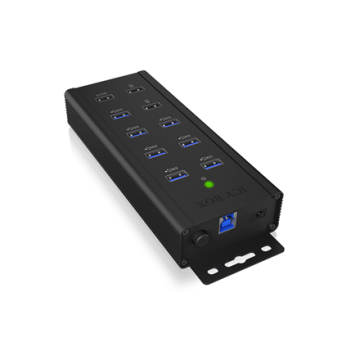 RaidSonic įkrovimo stotelė IB-HUB1703-QC3, USB Type-A