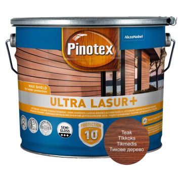 Medienos impregnantas Pinotex Ultra Lasur+ tikmedžio spl.10l