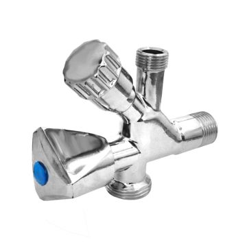 Dekoratyvinis ventilis MT 4407, kombinuotas, 1/2X3/4X3/8