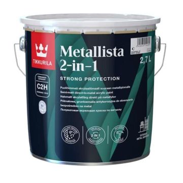 DAŽAI METALLISTA 2IN1 C PUSIAU MATINĖ, BALTA 2.7 L