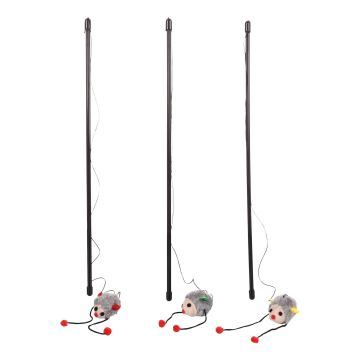 Žaislas katei Flamingo DANGLER, juodas/pilkas