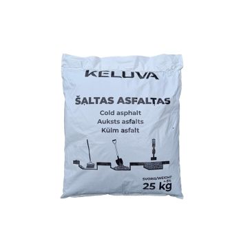 Šaltasis asfaltas, remontinis, juoda, 25 kg