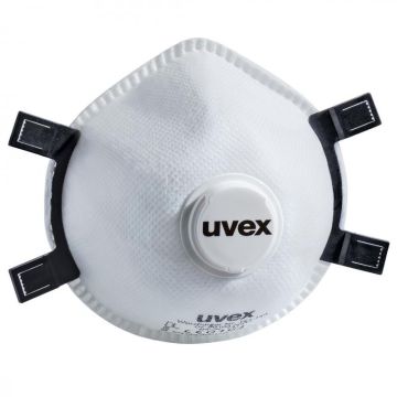 Respiratorius, su vožtuvu Uvex, balta, Universalus