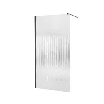 SIENELĖ DUŠO JUODA 100X200 VISIOSUN STIK