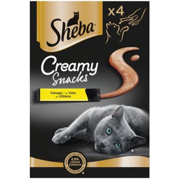 CAT TREATS SHEBA CREAMY CHICKEN 4X12G