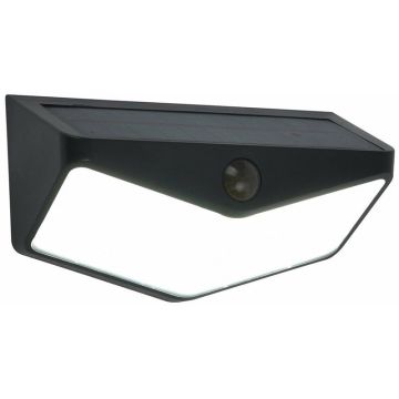 Sieninis šviestuvas su saulės baterija 3.7W, 5K, 500lm, IP44