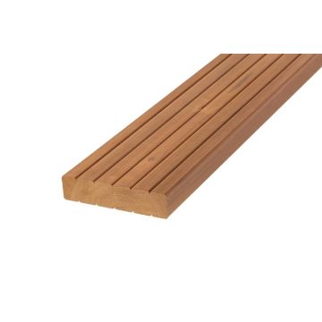 Rifliuota termomedienos terasos lenta, 26x117x3000 mm