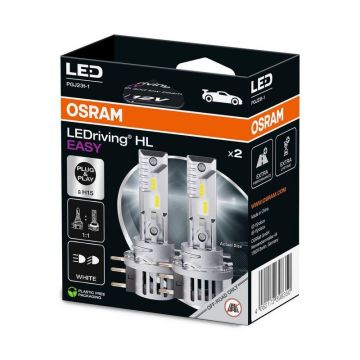 Automobilio lemputė Osram, H15, LED, balta, 12 V, 2vnt