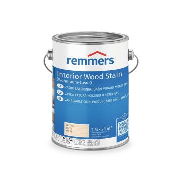 Lazūra Remmers Interior Wood Stain, balta sp., 2.5 l