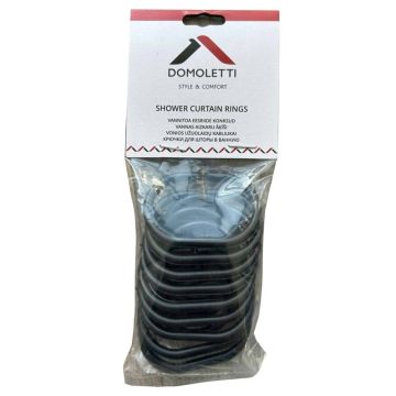 Kabliukai Domoletti GHO-014, 150 mm x 60 mm x 25 mm, juoda