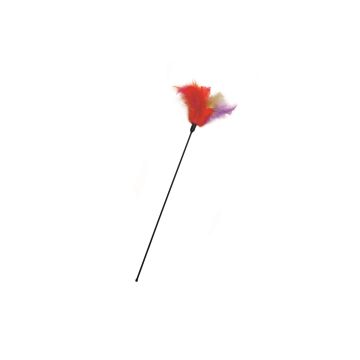 Žaislas katei Karlie TICKLER FEATHERS, raudonas