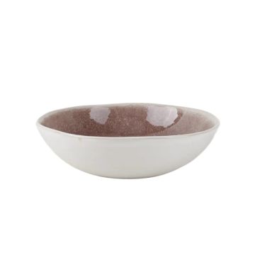 Dubenėlis Domoletti Rose velvet, balta/rožinė, 18.6 cm