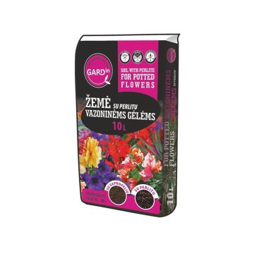 Žemė, su perlitu vazoninėms gėlėms Durpeta GP2656, 10 l