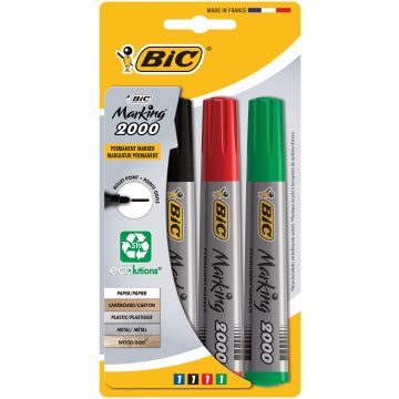 Permanentinis žymeklis Bic Marking 2000 8755731, 4 vnt.