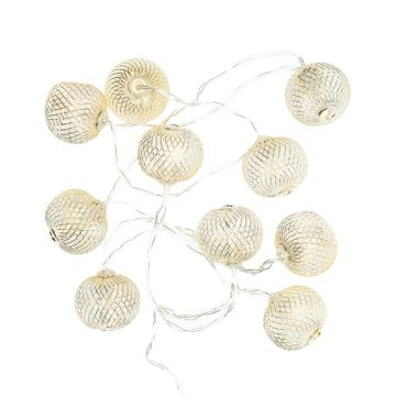 LED girliandos burbulas, 135 cm, 10 vnt.