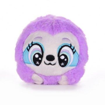Pliušinis žaislas Bouncibles Sloth Mila, violetinis, 8 cm