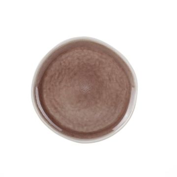 Lėkštė Domoletti Rose velvet, Ø 20.3 cm, balta/rožinė
