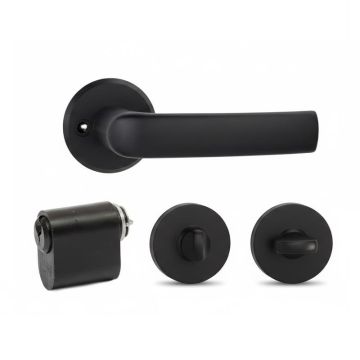 Durų rankena, lauko MP MRO-06-35A B set, juoda