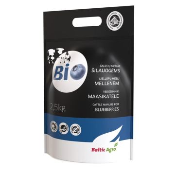 Galvijų mėšlas šilauogėms Baltic Agro, granuliuotos, 2.5 kg