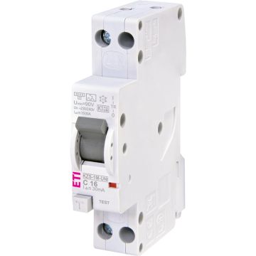Srovės nuotėkio rėlė ETI KZS-1M-UNI, 2P, 16 A, 240 V, 30 mA