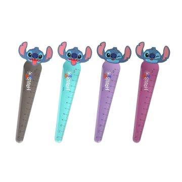 Liniuotė Disney Stitch, 12 cm, plastikas, įvairių spalvų