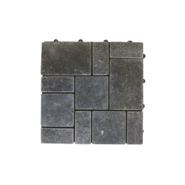 Plytelės Garden Center D531PC, 30 cm x 30 cm x 2 cm, juoda