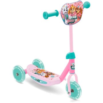 Vaikiškas paspirtukas Paw Patrol, mėtinė/rožinė