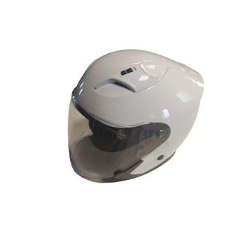 Motociklininko šalmas YM-637, L (59-60 cm), balta
