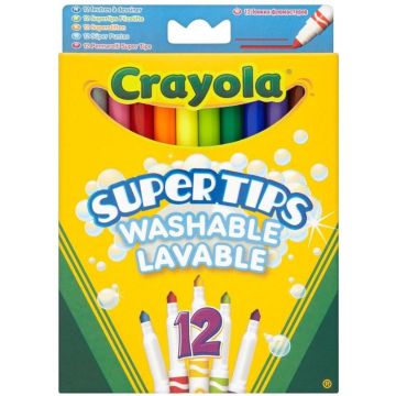 Flomasteriai Crayola, vienpusiai, 12 vnt.