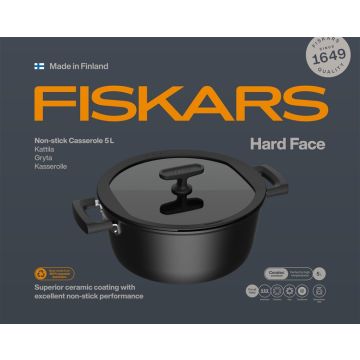 Puodas Fiskars Hard face 1075527, 5 l