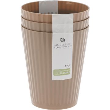 Plastikinė stiklinė 178000750, 300 ml, plastikas, 3 vnt.