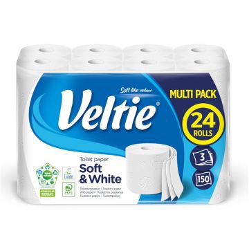 POPIER TUALET VELTIE SOFT&WHITE 24RUL