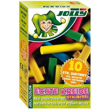 Kreida Jolly, įvairių spalvų, 10 vnt.